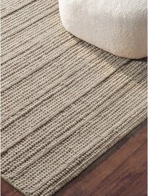 Krémový ručne tkaný vlnený koberec 80x150 cm Camden Parker – Ted Baker