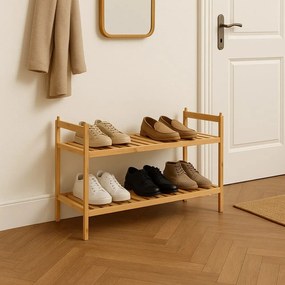Bambusový stojan na topánky v prírodnej farbe 69x35x25 cm Noris – Bonami Essentials