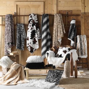 Biela deka z umelej kožušiny 125x150 cm Mouton – douceur d'intérieur