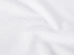Biante Teflónový štvorcový obrus TF-011 Popínavé lístky - studená biela 70x70 cm