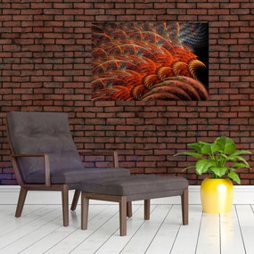 Obraz - Abstraktná imitácia peria (90x60 cm)