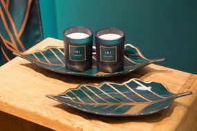 Dekoračný podnos LILI 3 01 tyrkysový / zlatý