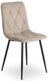 PROXIMA.store - Čalúnená jedálenská stolička ROBIN 2 FARBA: čierna