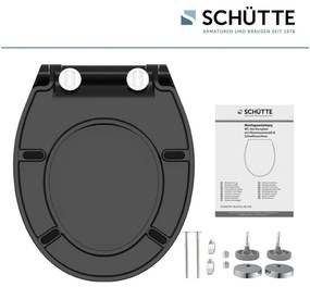 Schütte WC doska Slim (čierna)  (100285013)
