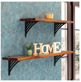 Polica na stenu s konzolou Jana 125 cm PALISANDER