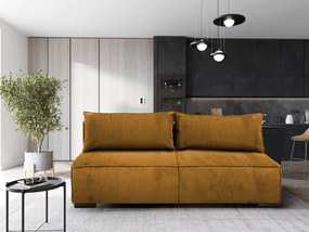 XXXLutz ROZKLADACIA POHOVKA, textil, horčicovožltá MID.YOU - Sedačky - 001574006304