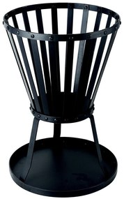 Prenosné ohnisko na drevo 50x35 cm čierna