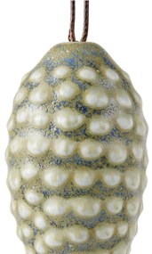 KÄHLER Porcelánová vianočná ozdoba Christmas Tales Pine Cone 6 cm