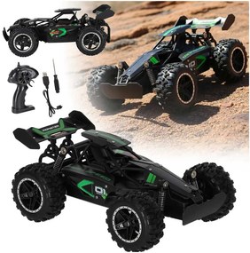KIK RC kaskadérske auto KIK, diaľkovo ovládané, 18 km/h, 2,4 GHz, čierno-zelené