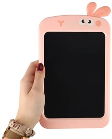 KIK Grafický LCD kresliaci tablet 8,5" so stylusom, ružový zajačik
