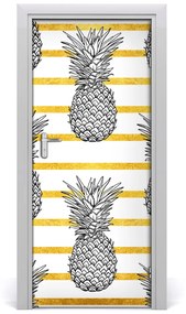 Fototapeta na dvere samolepiace ananás 75x205 cm