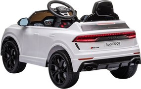 LEAN CARS Elektrické autíčko Audi RS Q8 LED MP3 diaľkové ovládanie biele