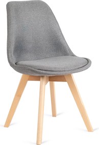 PROXIMA.store - Čalúnená jedálenska stolička NEVEL FARBA: sivá
