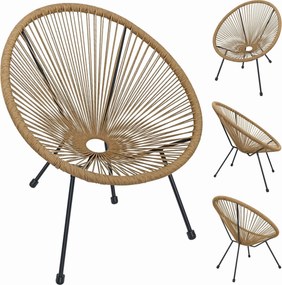 Záhradné kreslo ACAPULCO - natural