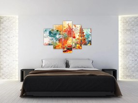 Obraz - Akvarelové ilustrácie (150x105 cm)