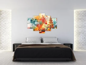 Obraz - Akvarelové ilustrácie (150x105 cm)