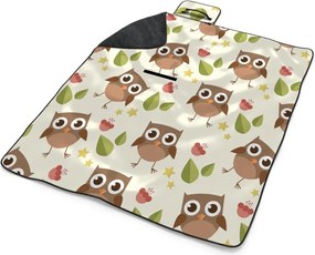 Sablio Plážová deka Sovy: 200x140 cm
