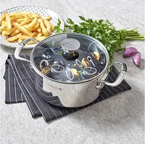De Buyer 3427.20 - Hrniec s pokrievkou MILADY 20 cm, nerezová oceľ