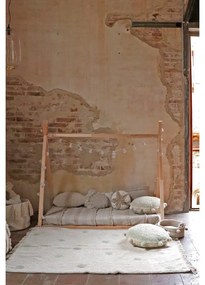 Kaki krémový prateľný ručne tkaný bavlnený detský koberec 120x160 cm Hippy Dots Olive – Lorena Canals