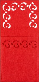 Vianočný obal na príbory KF357R červený