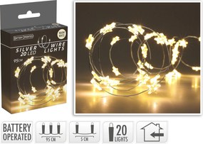 Světelný LED řetěz Tobie 95 cm teplý bílý