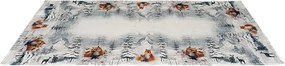 Obrus líšky v zimnom lese 40 × 90 cm