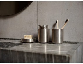 Téglik na zubné kefky z nehrdzavejúcej ocele v matne striebornej farbe Ume – Zone