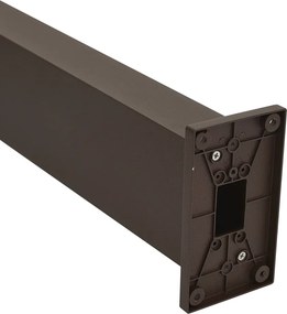 Vonkajšia lampa hrdzavo hnedá 65 cm vrátane LED IP64 so tlmeným svetlom a solárnym panelom - Charlene