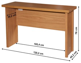 Tempo Kondela Písací stôl, čerešňa americká, OSCAR T02