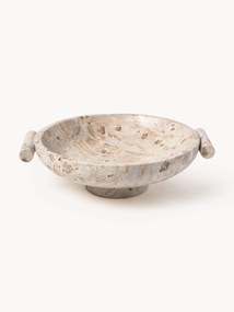 Mramorová dekoračná miska Fossil, V 10 cm