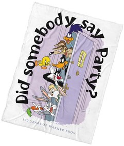 Carbotex Detská deka Looney Tunes Párty u Trhlíkov, 130 x 170 cm