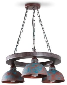 Luster na reťazi VIRIONI 3xE27/60W/230V