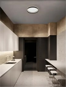 LED stmievateľné čierne moderné stropné svietidlo Ormi 45