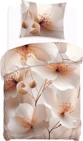SATÉNOVÉ OBLIEČKY SATYNLOVE PREMIUM 140X200 CM, 1KS 70X80 CM KVETY