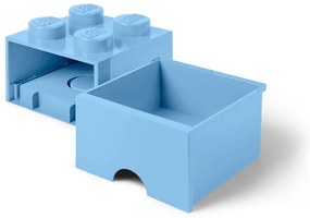 Svetlomodrý úložný box štvorec LEGO®
