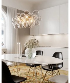 ByRydens 4200880-6509 - Závesné svietidlo na lane GROSS BAR 8xG9/4W/230V číre