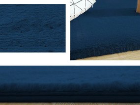 TZ Tmavomodrý obdĺžnikový koberec Rabbit Rozmer: 120x160 cm