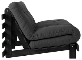 Tmavosivá rozkladacia pohovka 140 cm Roots Black Night – Karup Design