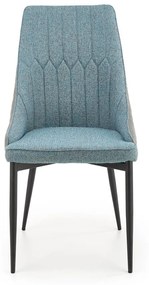 Halmar Jedálenská stolička K448, svetlo sivá/modrá