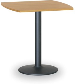 Konferenčný stolík FILIP II, 66x66 cm, čierna podnož, buk