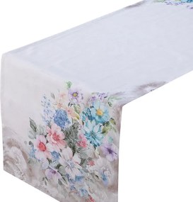 Behúň s potlačou KVETINOVÝ ROZKVET 45 x 140 cm