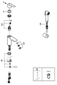 GROHE 231232433 - Umývadlová batéria START DN 15, veľkosť S, čierna