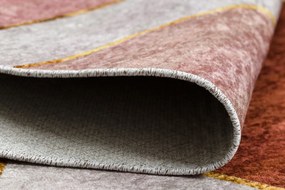 Koberec MIRO 52097.802 Geometrický, protišmykový, prateľný, ružový