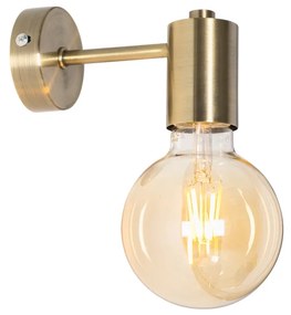 Priemyselná nástenná lampa bronzová - Facil