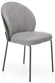 HALMAR Jedálenská stolička K471 sivá/čierna