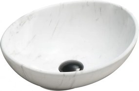 Mexen Elza umývadlo, 40x33 cm, biely kameň, 21014092