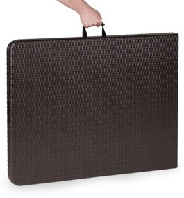 Bestent Cateringový stôl skladací 180cm Brown Rattan