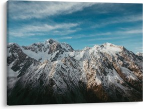 Obraz zasnežených vrcholkov, Fiordland (70x50 cm)