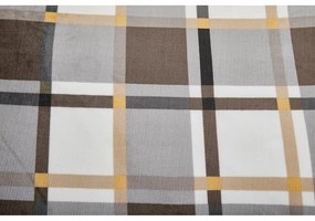 Sivo-hnedé obliečky na jednolôžko z mikroplyšu 140x200 cm – My House