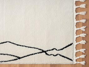 My Flair, Kusový koberec Moroccan Magic weiß, 200x290, čiernobiela, obývacia izba